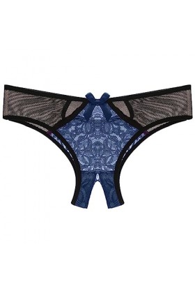 Culottes Dentelle pour Femme Taille Haute Chic Slip Sexy Coquin Transparente Tanga Femme Érotique Ouverte Ficelle Shorties Fe