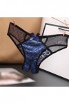Culottes Dentelle pour Femme Taille Haute Chic Slip Sexy Coquin Transparente Tanga Femme Érotique Ouverte Ficelle Shorties Fe
