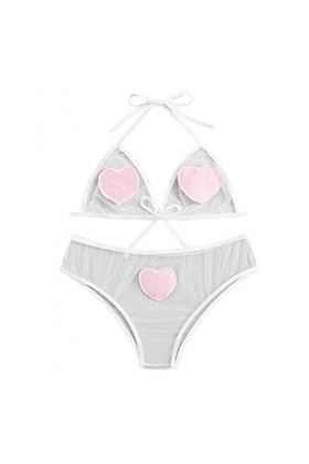 Femme Lingerie Sexy Ensemble Dentelle sous-Vetements Sexy Vêtements De Nuit Erotique Ensemble Soutien Gorge et String 2 Pièce