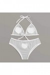 Femme Lingerie Sexy Ensemble Dentelle sous-Vetements Sexy Vêtements De Nuit Erotique Ensemble Soutien Gorge et String 2 Pièce