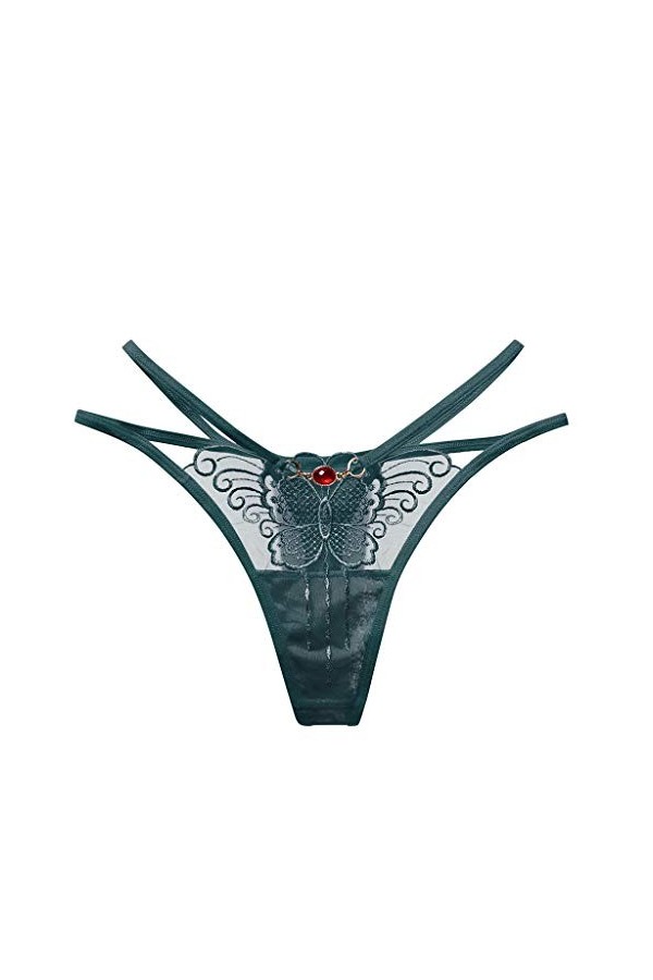 UOWEG Pantalons Briefs Thong Femmes Dentelles Culottes Thong sous-vêtements Dames Sexy Je Couds Ma Lingerie Army Green, One 