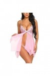 VêTements De Nuit Femme Sexy，Lingerie Femme Tenue Sexy Nuisette Sexy sous Vetements Feminins Sexy Romantique Nuisette Grande 