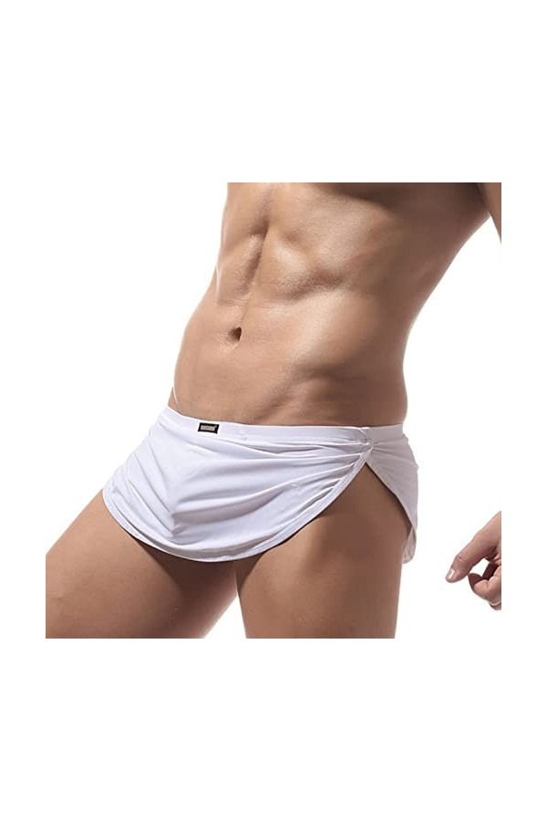 Knickers Ride Up Sous-vêtement sexy pour homme, Blanc., M