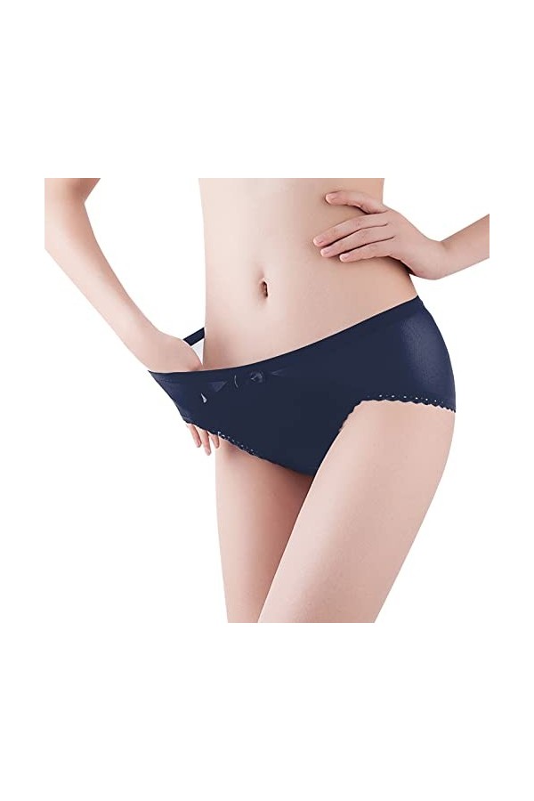 Culotte Femme Coton Doux Slip Sexy en Dentelle Slip Taille Basse en Doux Qui épouse Les Hanches Femmes Crochet Dentelle Sexy 