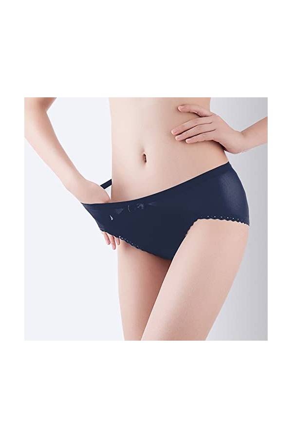 Culotte Femme Coton Doux Slip Sexy en Dentelle Slip Taille Basse en Doux Qui épouse Les Hanches Femmes Crochet Dentelle Sexy 