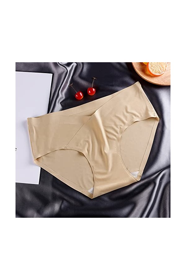 String Couleur Unie Femme Slips en Pur Coton et Soie Pantalons Triangle Stretch 2023 Nouveau de Absorbante Menstruelle Culott