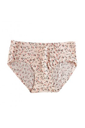 Shorts pour Femme Taille Haute Slips Stretch Culotte Couleur Unie Pantalons Triangle en Pur Coton et Soie Grande Taille Elast