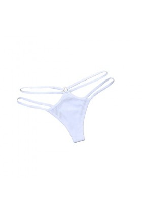 UOWEG sous-vêtements avec des Briefs Transparents Creux T-Back Out Femmes Sexy Femmes Costume Sexy Adulte White, One Size 