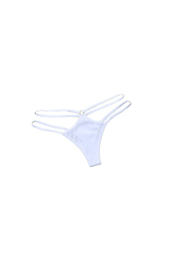 UOWEG sous-vêtements avec des Briefs Transparents Creux T-Back Out Femmes Sexy Femmes Costume Sexy Adulte White, One Size 
