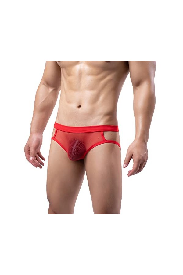 String Homme Sexy Confortable Respirant Tanga Thong sous-vêtement Taille Basse Élastique Underwear Sexy éRotique String Culo
