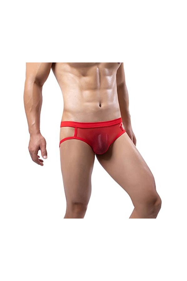 String Homme Sexy Confortable Respirant Tanga Thong sous-vêtement Taille Basse Élastique Underwear Sexy éRotique String Culo