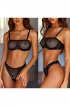 Vêtements De Nuit Femme Sexy sous-Vetements Erotique Ensemble Soutien Gorge et String 2 Pièce Lingerie Sexy Ensemble Dentelle