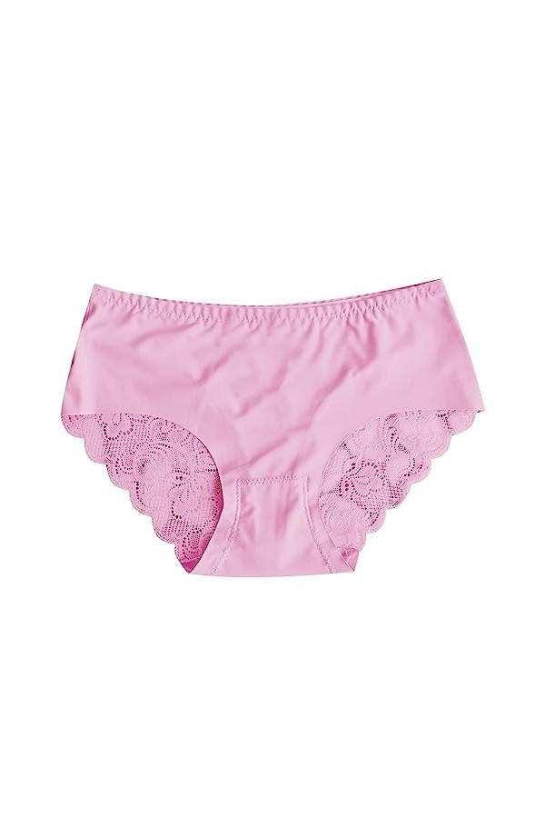 Culottes Dentelle pour Femme Slips Dentelle Taille Basse String Culottes et Slips Dentelle Shorties Sexy Culotte Couleur Unie