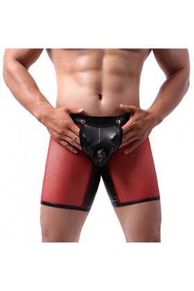 Sky Sous-vêtements pour homme Mode Sexy Knickers Ride Up Sous-vêtements Sexy Culotte Cycliste Sous-vêtements Homme, rouge, XX