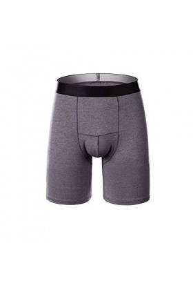 Sous-vêtements transparents pour homme - Pour le sport - Long - Pour la course à pied - Pour homme, gris, XXXL