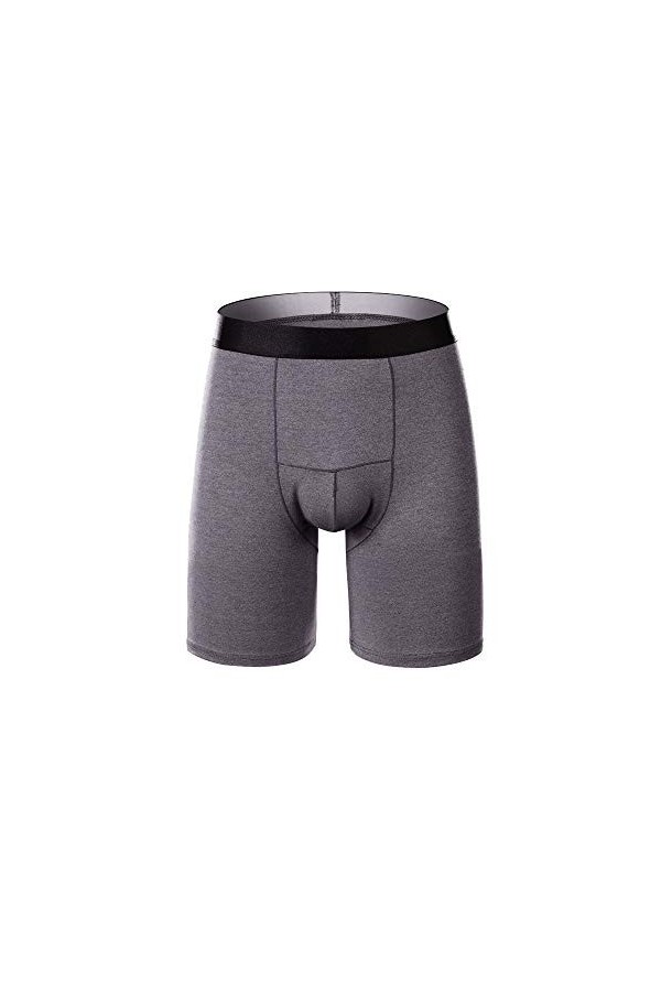 Sous-vêtements transparents pour homme - Pour le sport - Long - Pour la course à pied - Pour homme, gris, XXXL