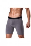 Sous-vêtements transparents pour homme - Pour le sport - Long - Pour la course à pied - Pour homme, gris, XXXL