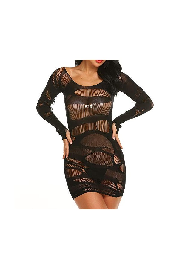 Générique Les Femmes ouvrent lentrejambe Creux sous-vêtements Bodysuit Bodystockings Lingerie Ensemble Sexy Rouge