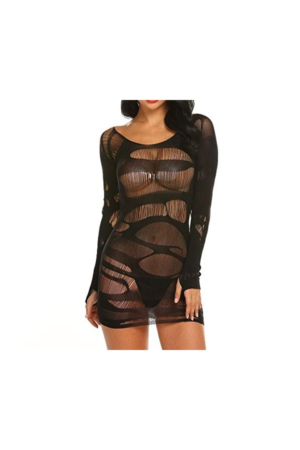 Générique Les Femmes ouvrent lentrejambe Creux sous-vêtements Bodysuit Bodystockings Lingerie Ensemble Sexy Rouge