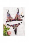 Générique Lingerie Sexy, Femme Sous-Vêtements Sexy Transparents Wesh Rouge Night Wemptation Tenue String Souvetement Dentelle