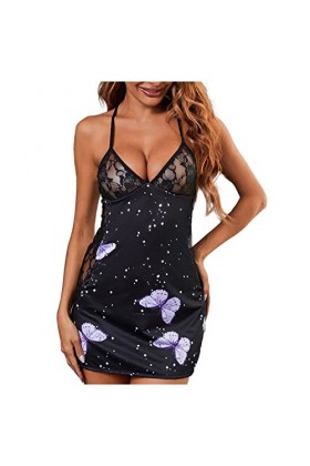 Lingerie Sexy, Femme Pyjama Chemise De Nuit Sexy sans Fil Hot Lingerie Ensemble Soutien Gorge Ligerie Grande Taille Zippé Lat