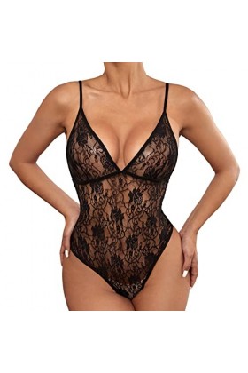 liaddkv Lingerie Femme Sexy 1 Pièce Lingerie Jeu de Rôle Lingerie Sexy Femme Costumes Soumis Lingerie Noir, S 