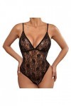 liaddkv Lingerie Femme Sexy 1 Pièce Lingerie Jeu de Rôle Lingerie Sexy Femme Costumes Soumis Lingerie Noir, S 