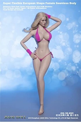 OBEST 1/6 Corps Féminin de 3 Générations sans Tête de Style Européen et Américain Muscle Blanc JOQ-10E-BS01 