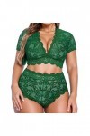 Lingerie sexy pour femme - Lingerie sexy - Lingerie sexy - Pour femme - Ensemble sexy - Lingerie sexy pour femme, vert, XL