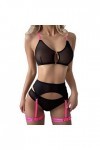 Nuisette Sexy Femme Érotique Ouverte Erothique Ensemble Sissy Érotique Push Up Body Nuisette See Through Clubwear Col en V Pr