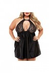 liaddkv Pyjama Out Creux Sous-vêtements Femmes Sexy Sous-vêtements String Femme Lingerie Sexy, Noir , XXXXL