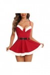 Générique Robe De NoëL Femme Sexy Lingerie De Nuit DéGuisement Lutin NoëL MèRe Costume NoëL Seduction,Lingerie Sexy NoëL,Pyja