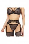 Nuisette Sexy Femme Grande Taille Lenceria Extreme Sexy Dessous New Luxury Sexs Noir Couleur Femmes Sexy Jarretière Lingerie 