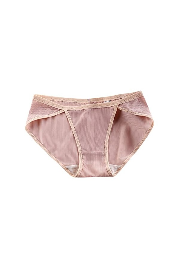 Slips pour Femme Couleur Unie Culottes Stretch Shorts en Pur Coton et Soie Pantalons Triangle de Absorbante Menstruelle Culot