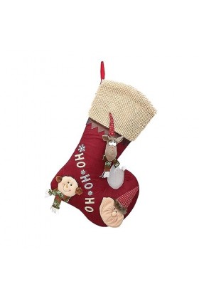 32 Pouces Extra Larges Bas de Noël Décoration de Fête Rustique Ferme Bas de Noël pour Décorations de Fête de Noël Décor darb