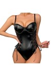 Lingerie Feminine Ensemble Sexy Cuir Body Sensuelle Coquine Culotte Hot Sexy Femme Coquine éRotique Babydoll VêTements De Nui