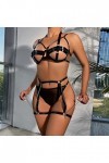 Lingerie Sexy pour Femme Ensemble de Lingerie à Armatures pour Femmes, Grande Taille Lingerie Compatible with Machine À Laver