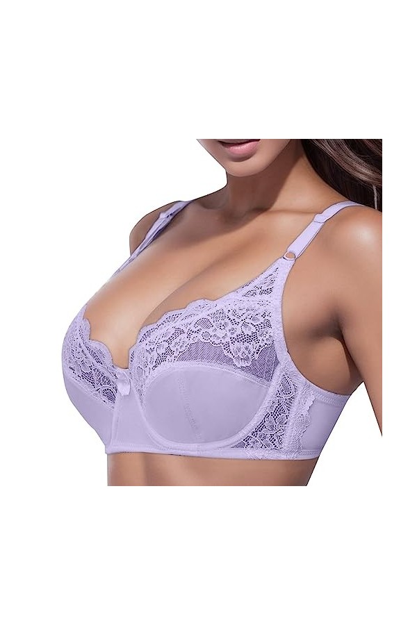 Lingerie Femme Sexy Ensemble Homme Sexy Hot y26k Soutien-Gorge en Dentelle de Grande Taille réglable pour Femme avec Anneau e