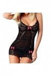 Lingerie Sexy Femme Body et Combinaison Dentelle sous-vêtements Pyjamas Femmes Transparentes Plus Sexy Appeal Size Slim Bra L