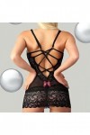 Lingerie Sexy Femme Body et Combinaison Dentelle sous-vêtements Pyjamas Femmes Transparentes Plus Sexy Appeal Size Slim Bra L