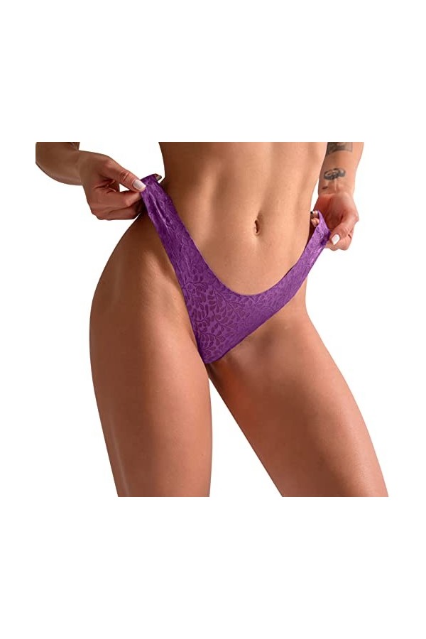 Culottes en Dentelle Femmes Sexy Slips Minces Culotte Sexy en Dentelle pour Femme Taille Haute Culotte Triangle Sexy en Maill