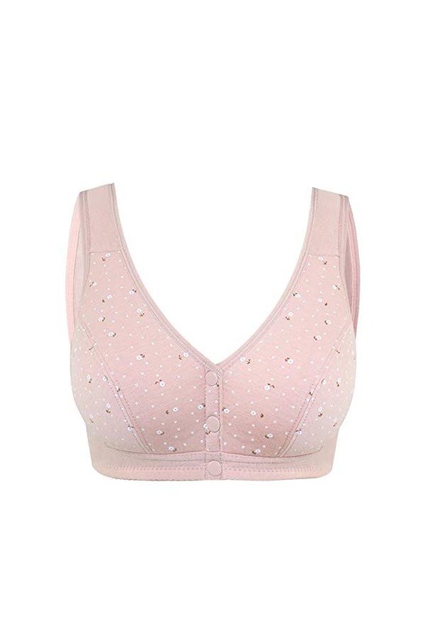 Menstruelle Lavable réglable à Fermeture Frontale Extra-élastique Respirant pour Femmes Corset Bustier Sexy Pink, XXXL 