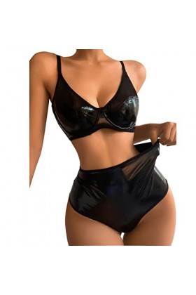 Lingerie Femme Sexy Ensemble Homme Sexy Hot y.2k Femmes Mode Sexy en Cuir sous-Vêtements Sexy Lingerie Pyjamas Costume Linger