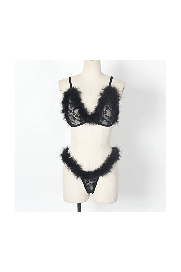 Lingerie Sexy Femme Grande Taille Brassière Womens Bandage Lace Romper Elastic Top Culotte Set Sexy Hollow Out Cage Bra Body 