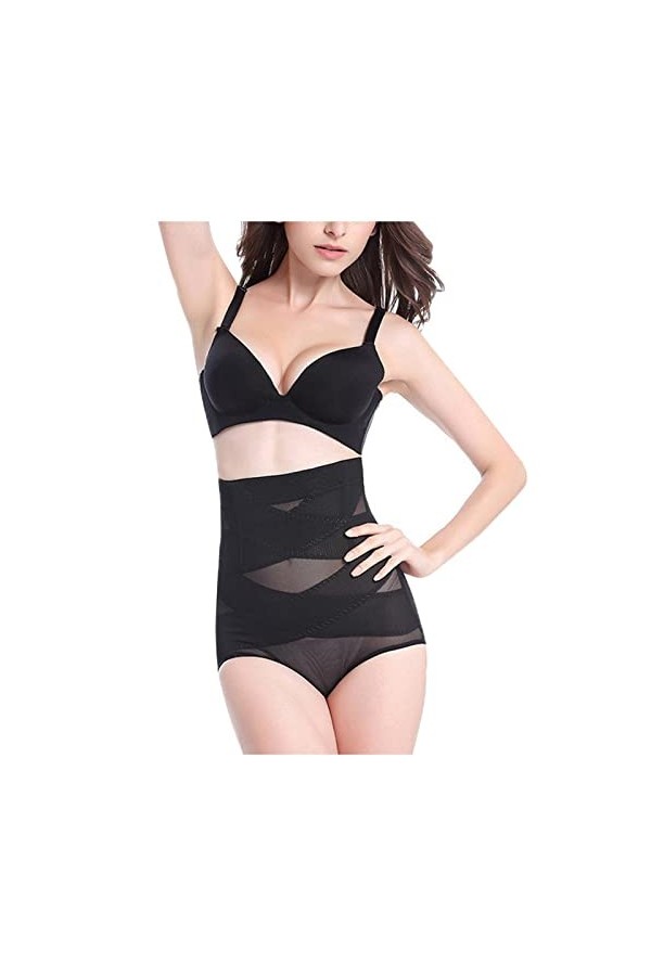 Lingerie Lessive Couverture de Cellulite Beauty Shaping Abdominals Slim Body Lingerie Lingerie Ouvert Entrejambe, Noir , XL