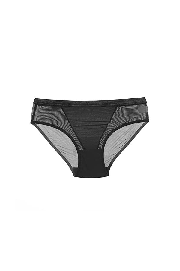 String Femme Taille Haute Pantalons Triangle Elasticité Culottes Stretch Slips en Pur Coton et Soie Culotte de Absorbante Men