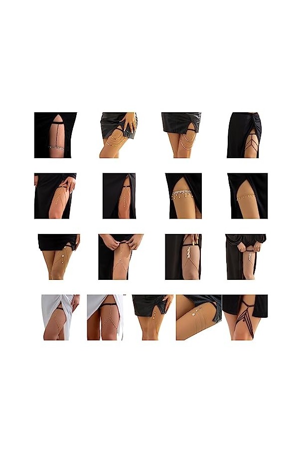 Accrocheur Jambe Cuisse Carnavals Jambe Jambe Jambe Jambe Chaînes