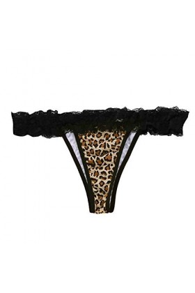 UOWEG Léopard translucide Impression Femmes Dentelle Underpant Sheer Sexy Dentelle Tank sous-vêtements Lingerie Coquine Hyper