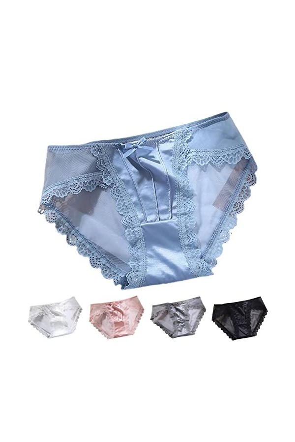 Culottes Dentelle pour Femme Sexy Grande Taille Shorties Femmes Culottes et Slips Dentelle Femme Érotique Ouverte Culottes en