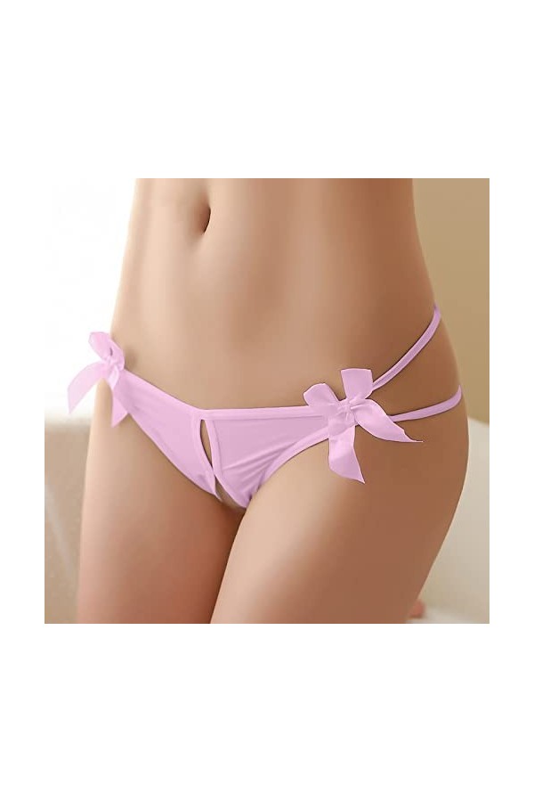 UOWEG sous-vêtements Sexy en Dentelle pour Femmes avec des Slips de Lingerie de Minuit Mignons Parfum Lingerie Pink, One Siz